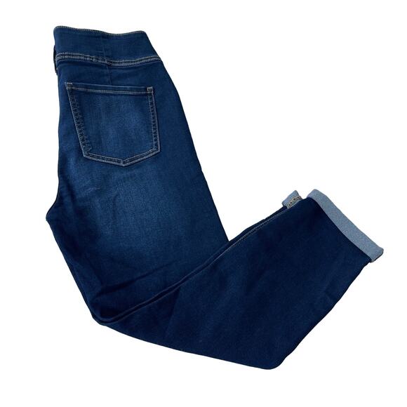 NWT No Boundaries Blue Jeans Super High-Rise Capri  Women Sz 9 NWT - Picture 1 of 11